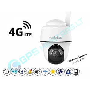 Reolink 4G LTE, 8Mpix raiškos valdoma kamera su SIM