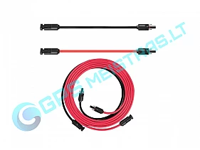 MC4 kabelių ilgiklis 10m 4mm² raudonas + juodas BLUETTI