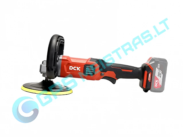 DCK akumuliatorinis bešepetėlinis poliruoklis 180mm, 20V