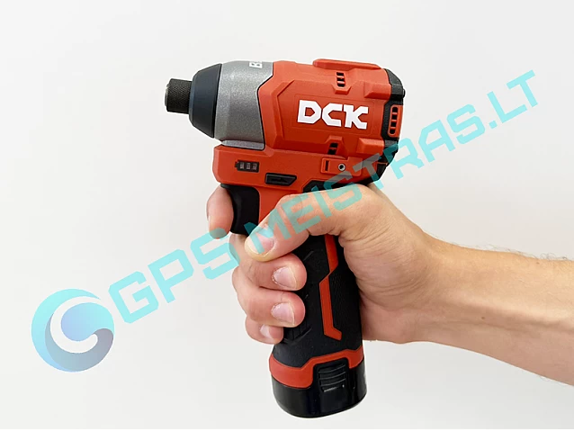 DCK akumuliatorinis bešepetėlinis smūginis suktukas 12V