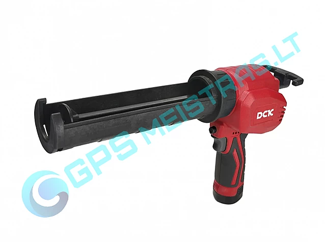 DCK akumuliatorinis sandarinimo pistoletas 300ml, 12V