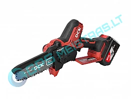 DCK akumuliatorinis mini grandininis pjūklas 15 cm 20 V