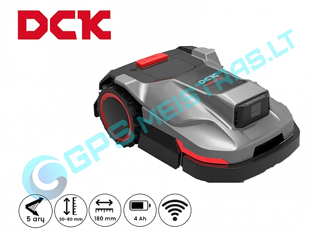 DCK KDRM220 vejos robotas belaidis skirtas pjauti iki 20 aru vejos plotams