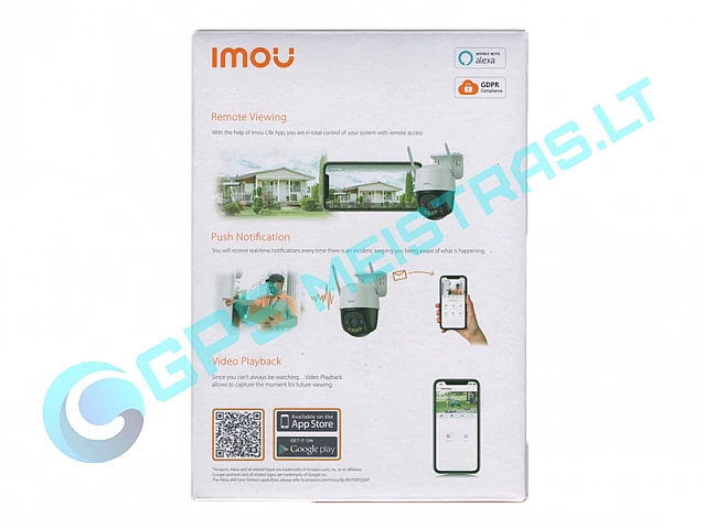 IMOU 4G Lauko Cruiser 3K valdoma kamera su LED, sirena ir švyturėliais