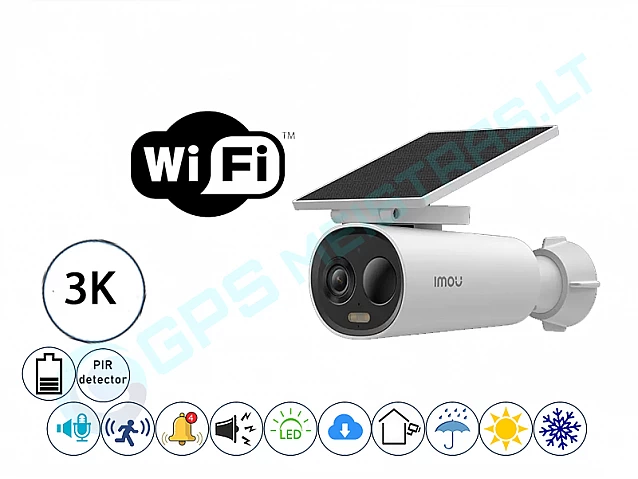 IMOU 2K Cell lauko baterinė cilindrinė kamera 3MP k9dcp-3T0WE