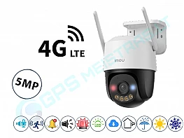 IMOU 4G Lauko Cruiser 3K valdoma kamera su LED, sirena ir švyturėliais