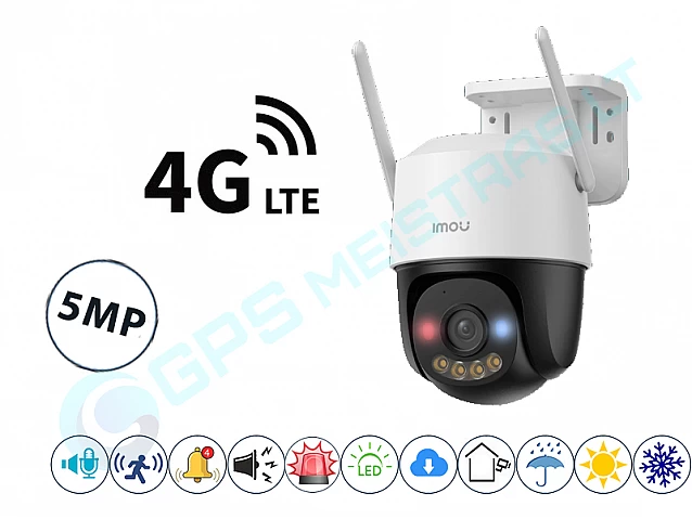 IMOU 4G Lauko Cruiser 3K valdoma kamera su LED, sirena ir švyturėliais