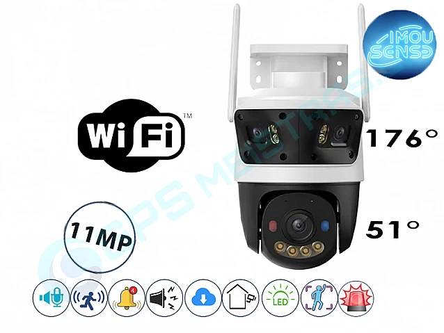 IMOU Trigubos akies Cruiser 11MP PT DUAL WiFi kamera