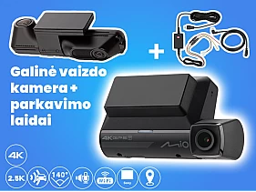 MIO DUAL CAR DASH CAMERA MIVUE 955WD 4K GPS WI-FI DASH CAM AUDIO RECORDER