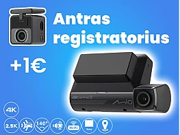 MIO DUAL CAR DASH CAMERA MIVUE 955WD 4K GPS WI-FI DASH CAM AUDIO RECORDER