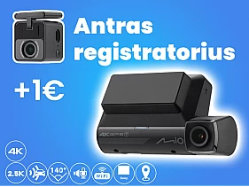 MIO DUAL CAR DASH CAMERA MIVUE 955WD 4K GPS WI-FI DASH CAM AUDIO RECORDER
