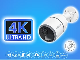 Reolink 4K Go Plus 4G kamera su SIM ir baterija