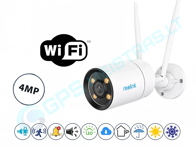 Reolink cilindrinė 5MP WiFi kamera balta