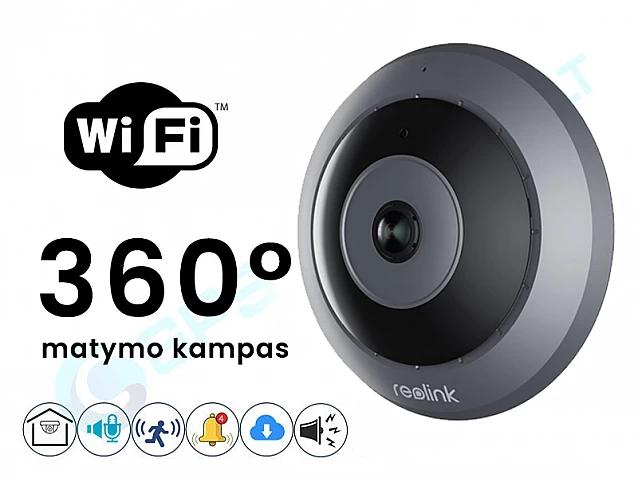 Reolink kupolinė 360 FishEye serijos wifi kamera