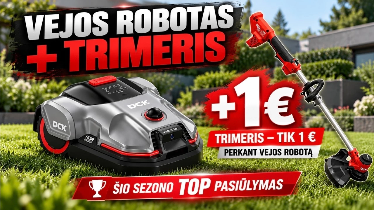 DCK robotas uz 1euro trimeri