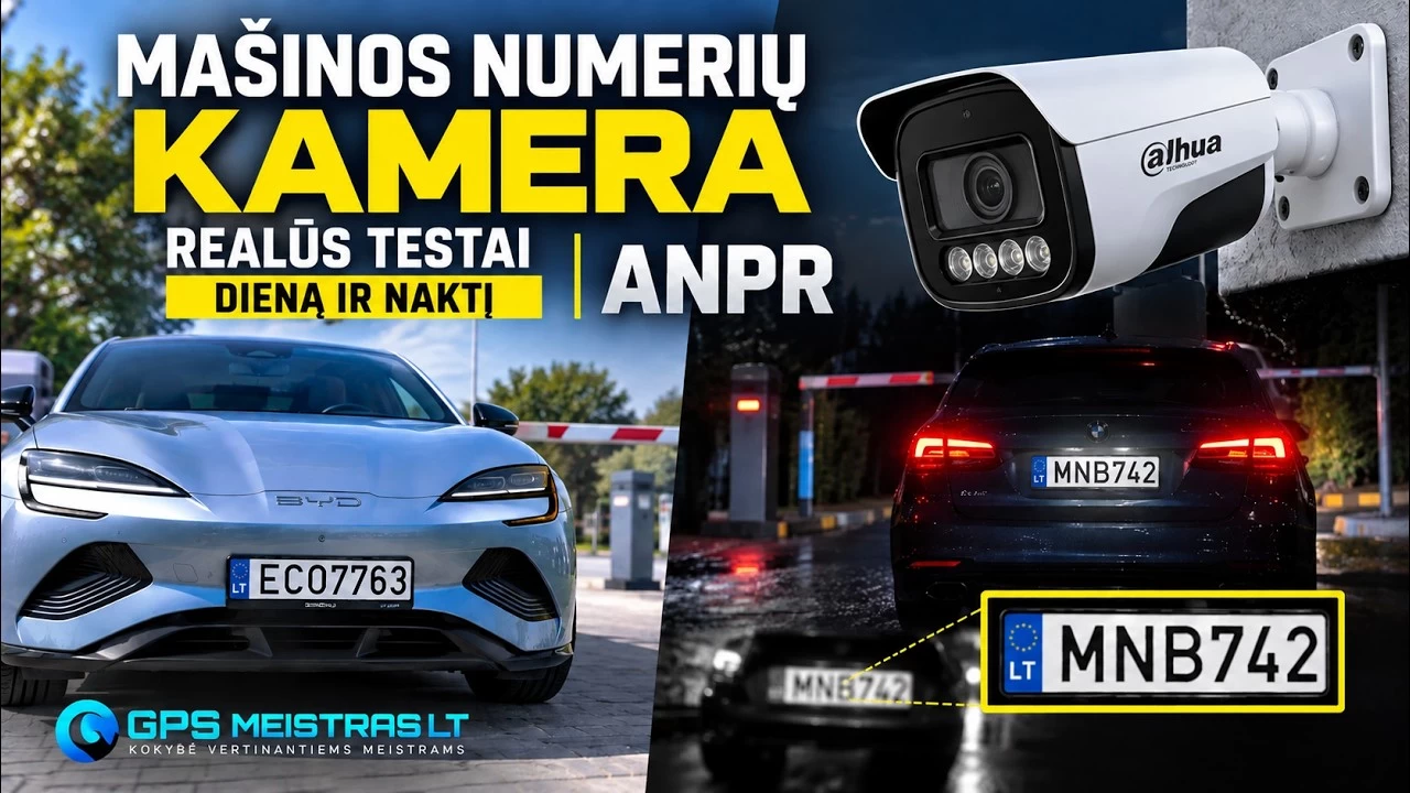 Dahua IP masinos numeriu kamera