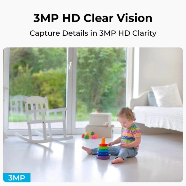 Reolink E321 3 MP Super HD vaizdo kokybė