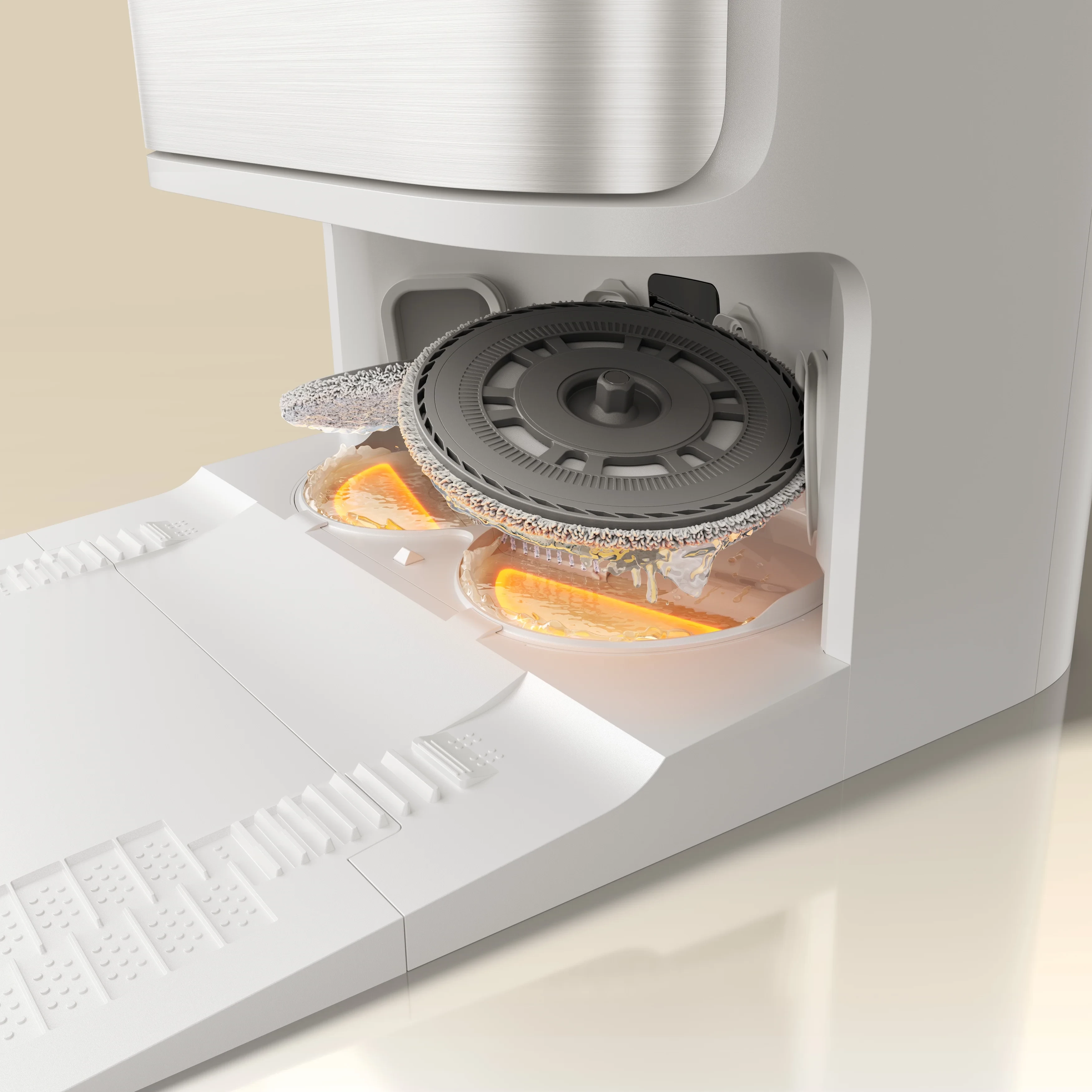 Dreame L50 Ultra AE ThermoHub 100 laipsnių šluosčių plovimas