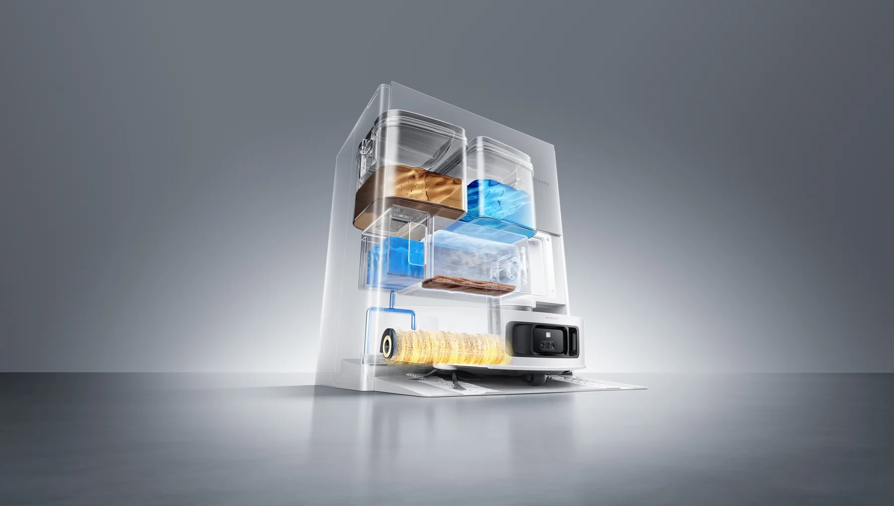 Dreame Aqua10 Roller PowerDock automatinis plovimas 100 laipsnių temperatūroje