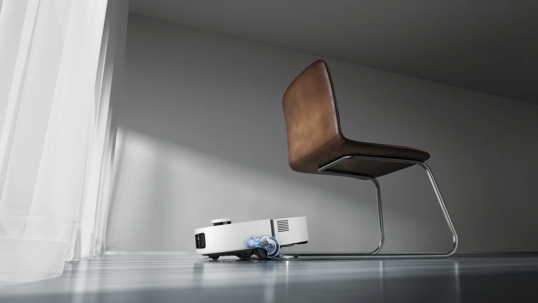 Dreame Aqua10 Roller ProLeap slenksčių įveikimo sistema