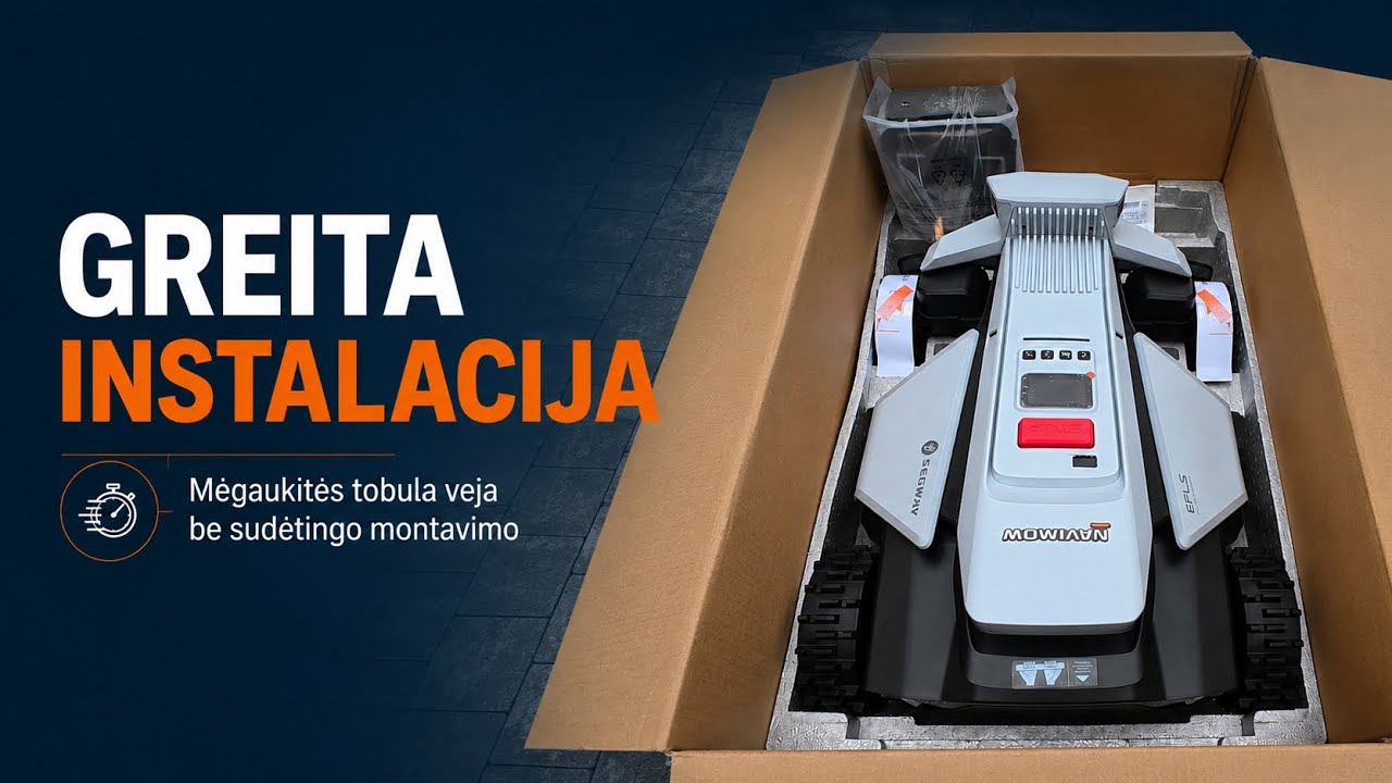 Greita instaliacija ir paleidimas - Segway X4 serijos vejos robotas